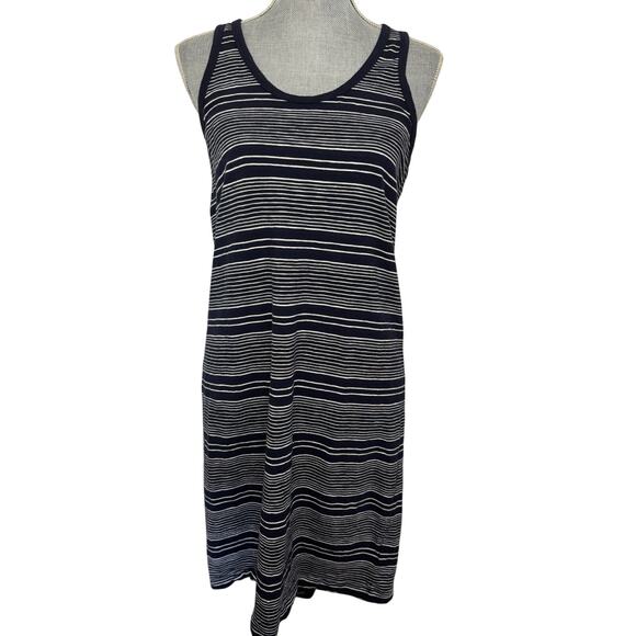 Gap Sleeveless Racerback Striped Dress Size Medium Tall Nautical Beachy - Picture 1 of 6